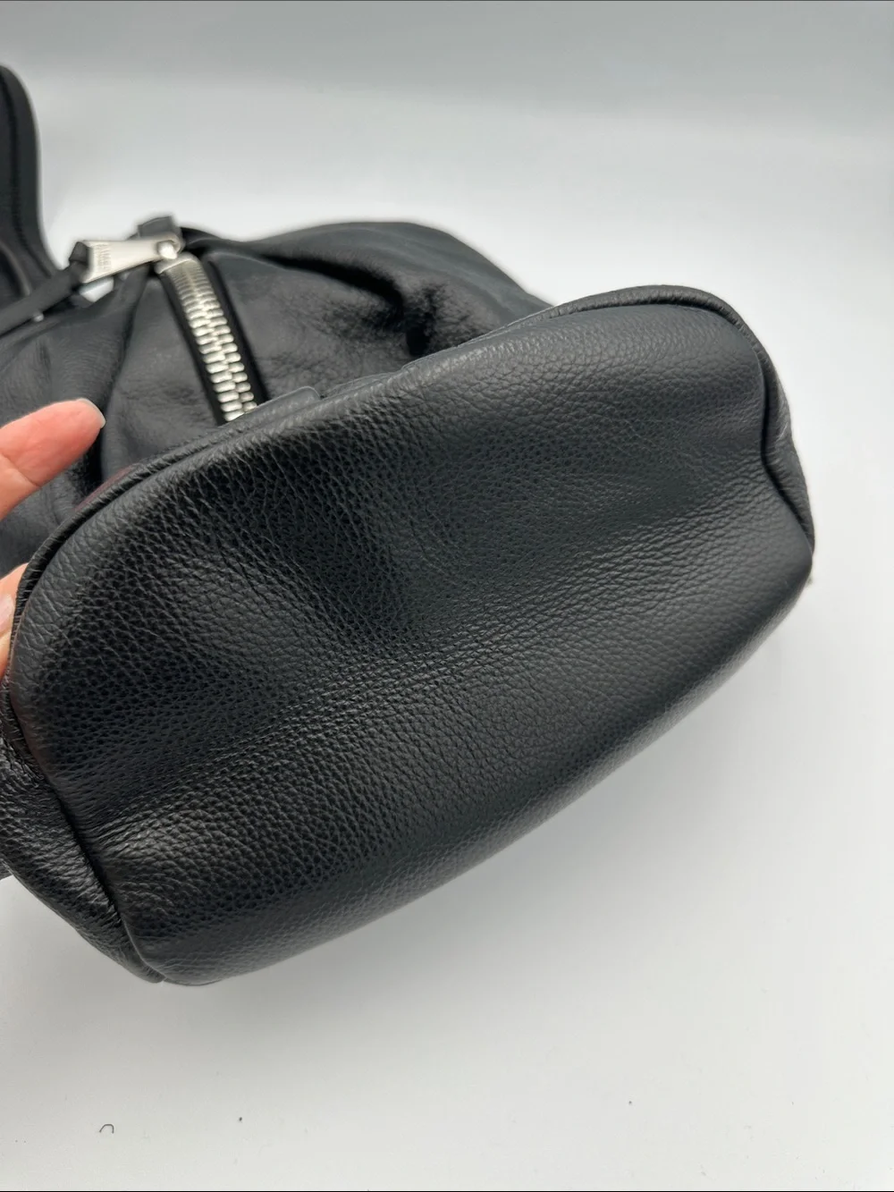 Aimee Kestenberg Tamitha Black Pebbled Leather Backpack